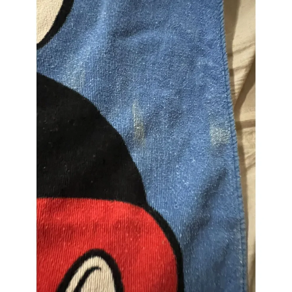 Mickey Mouse Disney‎ Store Beach Towel VTG Flaw